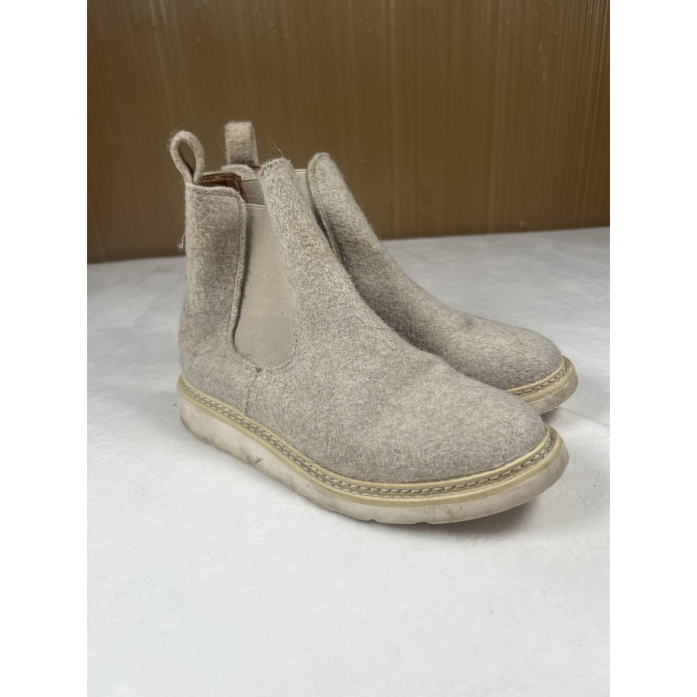 Target Boots Womens Size 8 Beige Textile Chelsea Ankle Pull On Booties Shoes